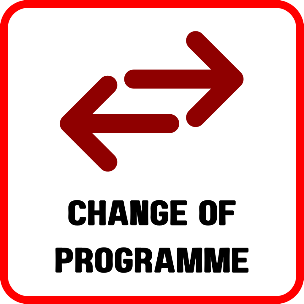 Change of Programme